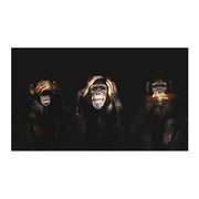 3 Monkeys Poster Cool Graffiti Street Art Canvas Painting Wall Art Living Room Home Decor