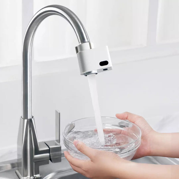 Kitchen Household Bathroom Faucet Valve Splash-proof Induction Water Saving Device