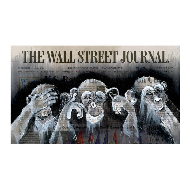 3 Monkeys Poster Cool Graffiti Street Art Canvas Painting Wall Art Living Room Home Decor