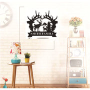 Metal Iron Wall Decor Deer Art Craft